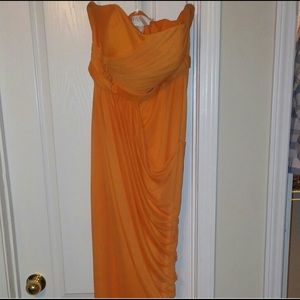 Tangerine David’s bridal Bridesmaid/Prom dress
